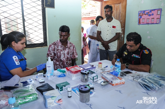 SLAF, SLCOMM AND SLAF SEVA VANITHA UNIT CONDUCT MEDICAL OUTREACH PROGRAMME IN ANURADHAPURA