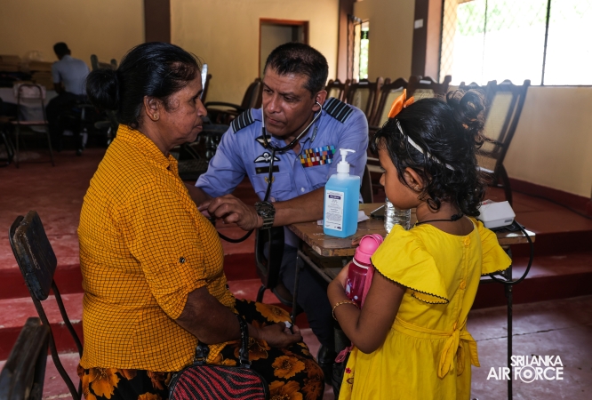 SLAF, SLCOMM AND SLAF SEVA VANITHA UNIT CONDUCT MEDICAL OUTREACH PROGRAMME IN ANURADHAPURA