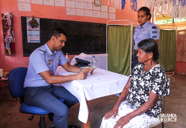SLAF, SLCOMM AND SLAF SEVA VANITHA UNIT CONDUCT MEDICAL OUTREACH PROGRAMME IN ANURADHAPURA