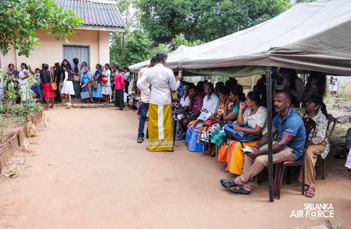 SLAF, SLCOMM AND SLAF SEVA VANITHA UNIT CONDUCT MEDICAL OUTREACH PROGRAMME IN ANURADHAPURA