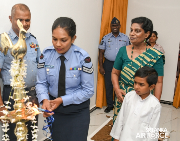 SLAF SEVA VANITHA UNIT CONDUCTS A HOUSE WARMING CEREMONY