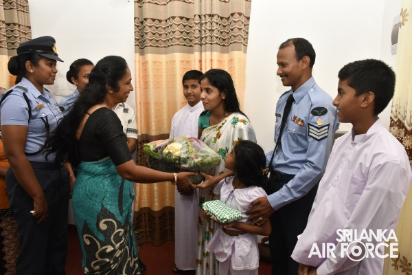 HOUSE WARMING OF A NEWLY CONSTRUCTED HOUSE BY THE SLAF SEVA VANITHA UNIT
