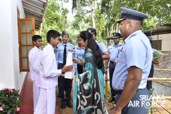HOUSE WARMING OF A NEWLY CONSTRUCTED HOUSE BY THE SLAF SEVA VANITHA UNIT