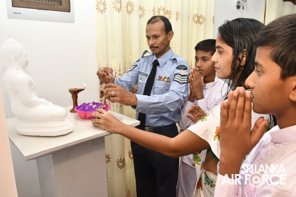 HOUSE WARMING OF A NEWLY CONSTRUCTED HOUSE BY THE SLAF SEVA VANITHA UNIT