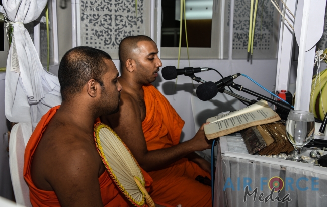 SRI LANKA
AIR FORCE CONDUCTS ISLAND WIDE PIRITH CHANTING PROGRAM