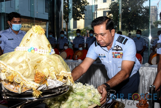 SRI LANKA AIR FORCE CONDUCTS ISLAND WIDE PIRITH CHANTING PROGRAM