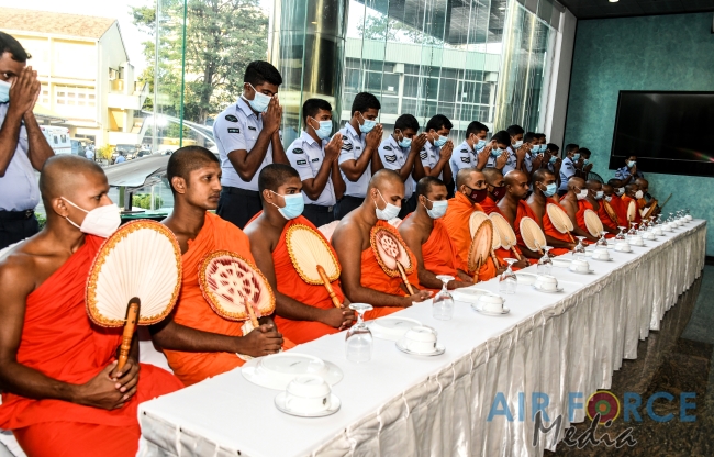 SRI LANKA
AIR FORCE CONDUCTS ISLAND WIDE PIRITH CHANTING PROGRAM