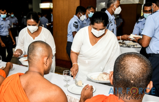 SRI LANKA AIR FORCE CONDUCTS ISLAND WIDE PIRITH CHANTING PROGRAM