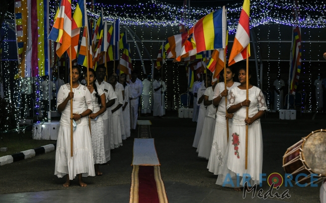 SRI LANKA AIR FORCE CONDUCTS ISLAND WIDE PIRITH CHANTING PROGRAM