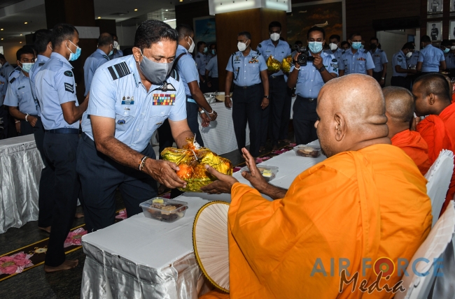 SRI LANKA AIR FORCE CONDUCTS ISLAND WIDE PIRITH CHANTING PROGRAM