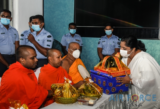 SRI LANKA AIR FORCE CONDUCTS ISLAND WIDE PIRITH CHANTING PROGRAM