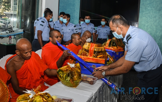SRI LANKA
AIR FORCE CONDUCTS ISLAND WIDE PIRITH CHANTING PROGRAM