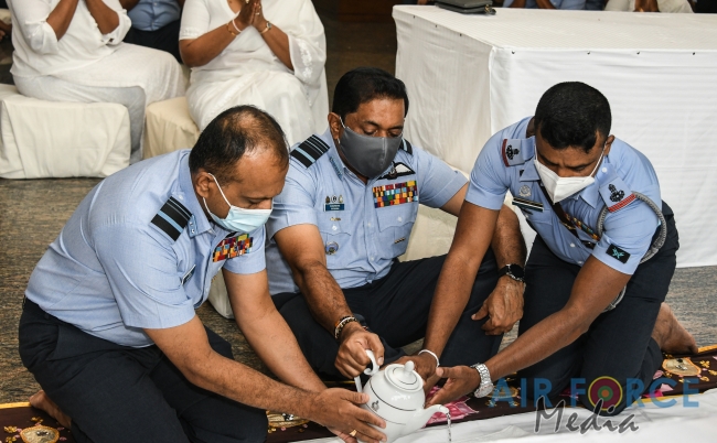 SRI LANKA AIR FORCE CONDUCTS ISLAND WIDE PIRITH CHANTING PROGRAM