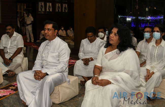SRI LANKA AIR FORCE CONDUCTS ISLAND WIDE PIRITH CHANTING PROGRAM