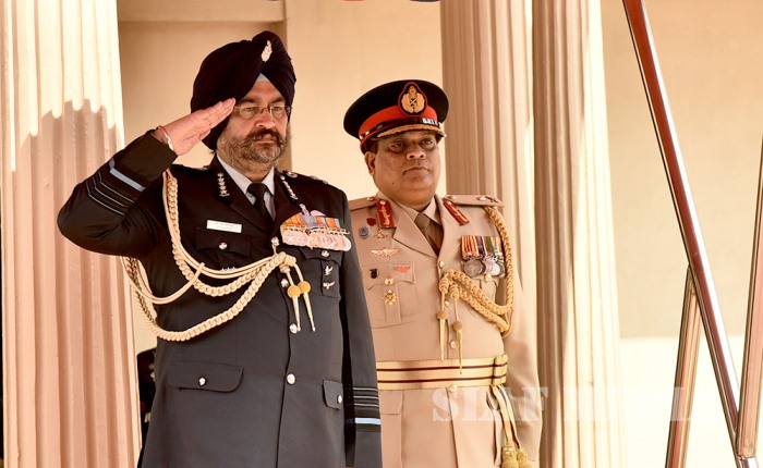 Chief of the Air Staff of Pakistan Air Force Visits Army and Navy HQ's