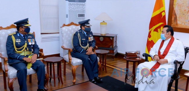 INDIAN AIR FORCE CHIEF CALLS ON THE PRIME MINISTER