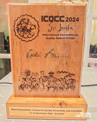 SLAF SECURES GOLD AT 49TH INTERNATIONAL CONVENTION ON QUALITY CONTROL CIRCLES 2024