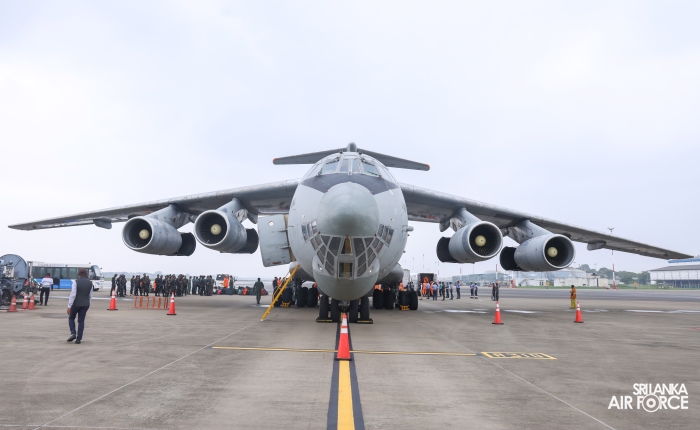 IL-76 IAF
AIRCRAFT ARRIVES IN SRI LANKA WITH NDRF TEAM AND DISASTER RELIEF
SUPPLIES