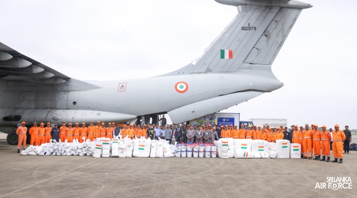 IL-76
IAF AIRCRAFT ARRIVES IN SRI LANKA WITH NDRF TEAM AND DISASTER RELIEF
SUPPLIES