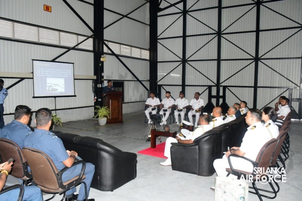 CHIEF OF
NAVAL STAFF OF THE INDIAN NAVY VISITS NO 3 MARITIME SQUADRON SLAF
ACADEMY CHINA BAY