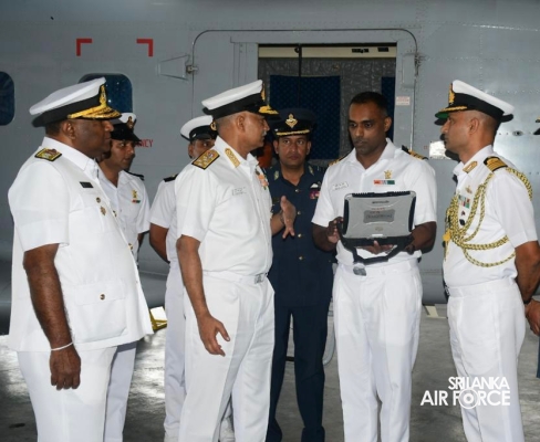 CHIEF OF
NAVAL STAFF OF THE INDIAN NAVY VISITS NO 3 MARITIME SQUADRON SLAF
ACADEMY CHINA BAY