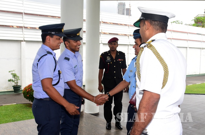 A Delegation from the Indian Army Higher Command Course Visits SLAF