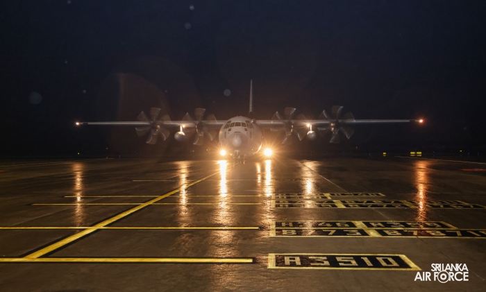 IAF
C-130 AIRCRAFT CARRYING DISASTER RELIEF SUPPLIES ARRIVES IN SRI LANKA