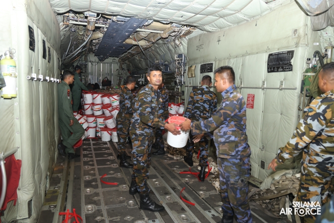 IAF
C-130 AIRCRAFT CARRYING DISASTER RELIEF SUPPLIES ARRIVES IN SRI LANKA