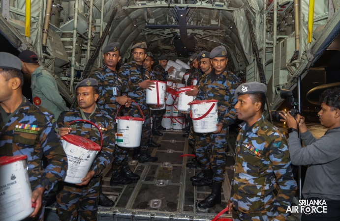 IAF
C-130 AIRCRAFT CARRYING DISASTER RELIEF SUPPLIES ARRIVES IN SRI LANKA