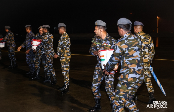 IAF
C-130 AIRCRAFT CARRYING DISASTER RELIEF SUPPLIES ARRIVES IN SRI LANKA