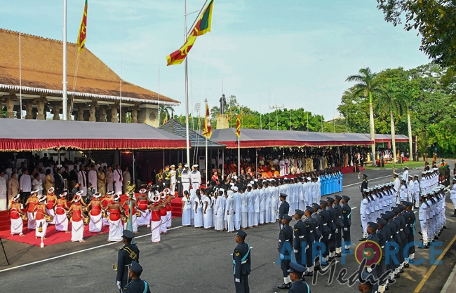 The Sri Lanka Air Force join in the 72nd Independence Celebrations