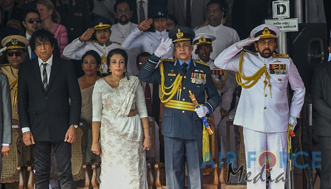 The Sri Lanka Air Force join in the 72nd Independence Celebrations