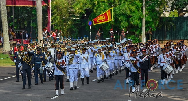 The Sri Lanka Air Force join in the 72nd Independence Celebrations