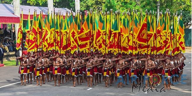 The Sri Lanka Air Force join in the 72nd Independence Celebrations