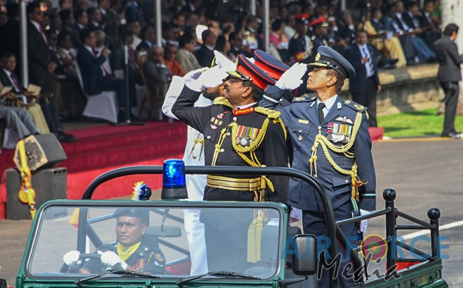 The Sri Lanka Air Force join in the 72nd Independence Celebrations