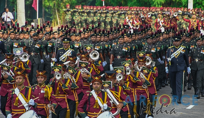 The Sri Lanka Air Force join in the 72nd Independence Celebrations