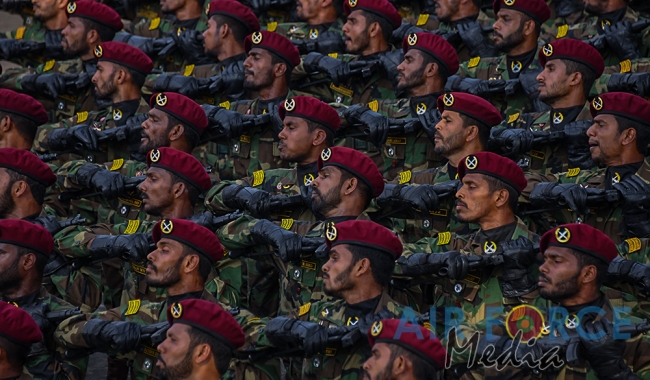 The Sri Lanka Air Force join in the 72nd Independence Celebrations