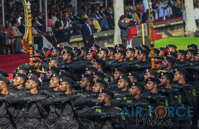 The Sri Lanka Air Force join in the 72nd Independence Celebrations