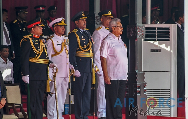 The Sri Lanka Air Force join in the 72nd Independence Celebrations