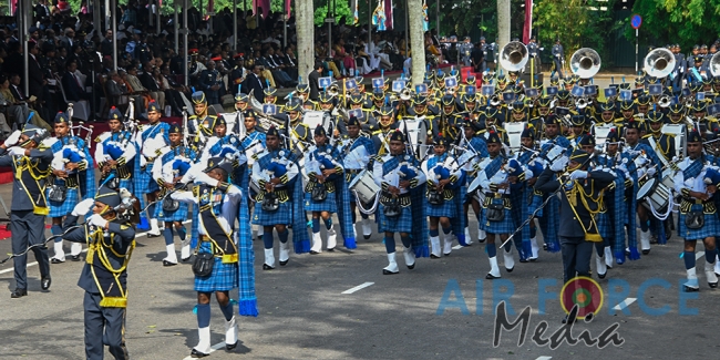 The Sri Lanka Air Force join in the 72nd Independence Celebrations