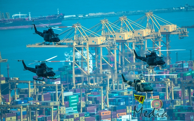 The Sri Lanka Air Force join in the 72nd Independence Celebrations