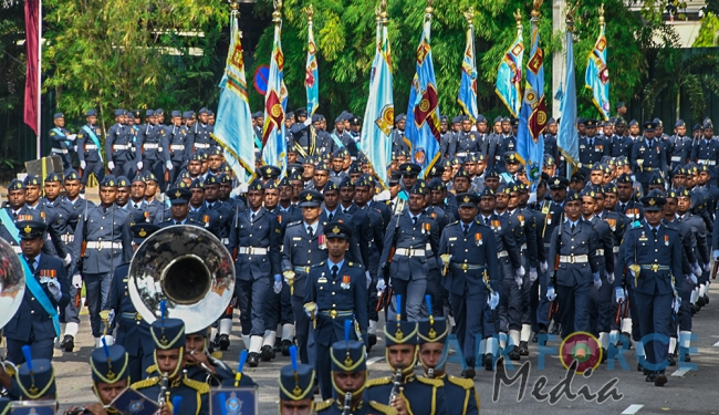The Sri Lanka Air Force join in the 72nd Independence Celebrations