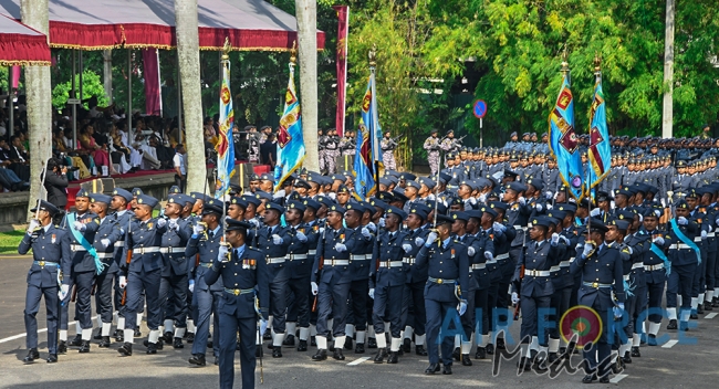 The Sri Lanka Air Force join in the 72nd Independence Celebrations