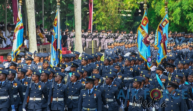The Sri Lanka Air Force join in the 72nd Independence Celebrations