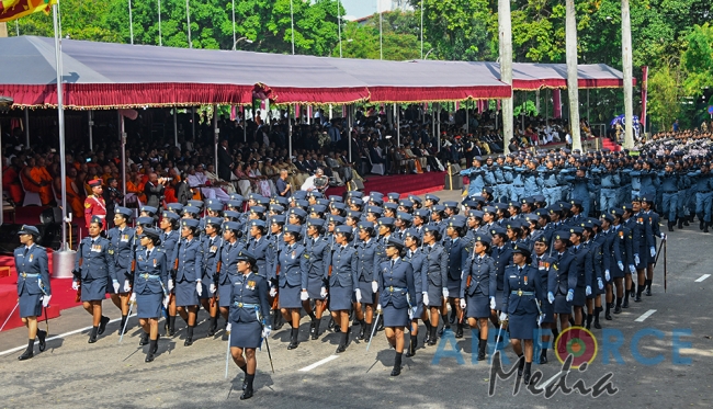 The Sri Lanka Air Force join in the 72nd Independence Celebrations