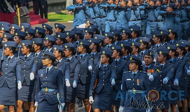The Sri Lanka Air Force join in the 72nd Independence Celebrations