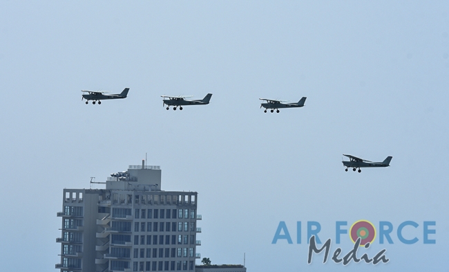 The Sri Lanka Air Force join in the 72nd Independence Celebrations