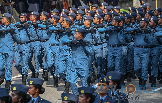 The Sri Lanka Air Force join in the 72nd Independence Celebrations