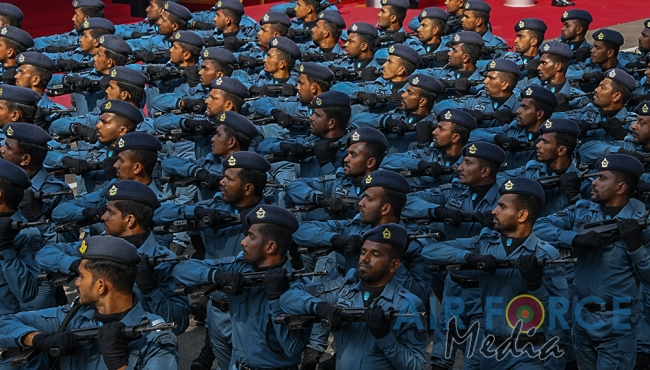 The Sri Lanka Air Force join in the 72nd Independence Celebrations
