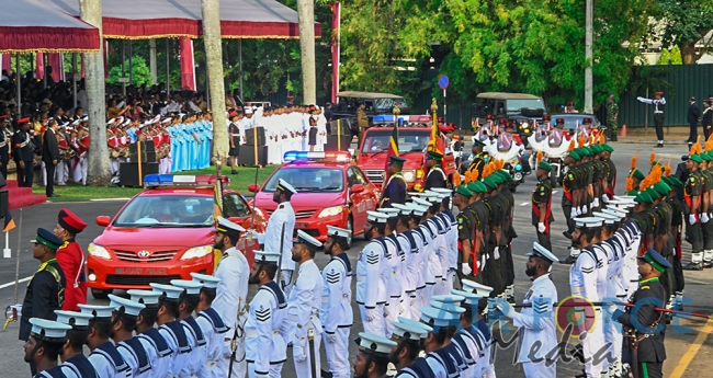 The Sri Lanka Air Force join in the 72nd Independence Celebrations